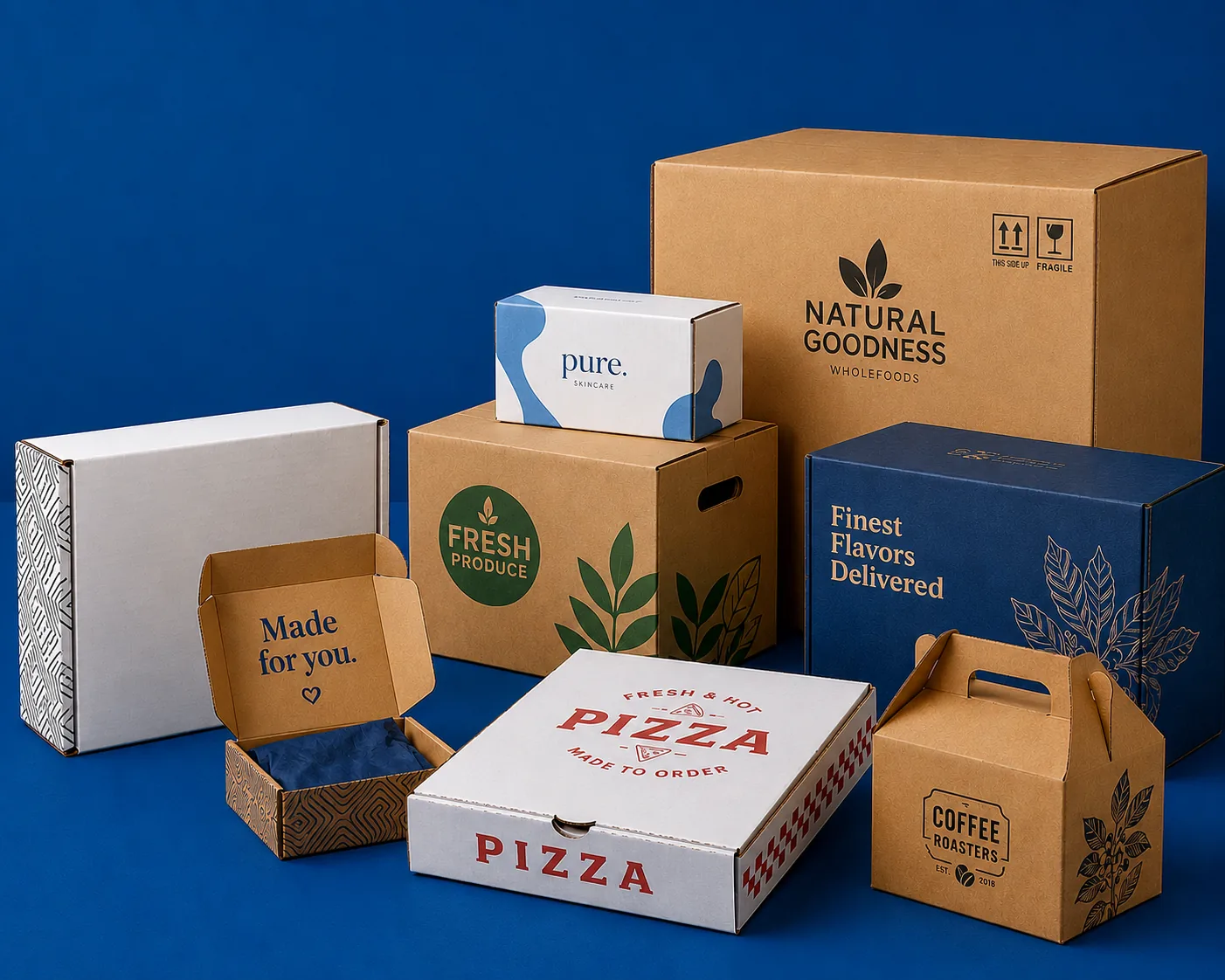Corrugated & printed boxes — wholesale supply by Leen Trade