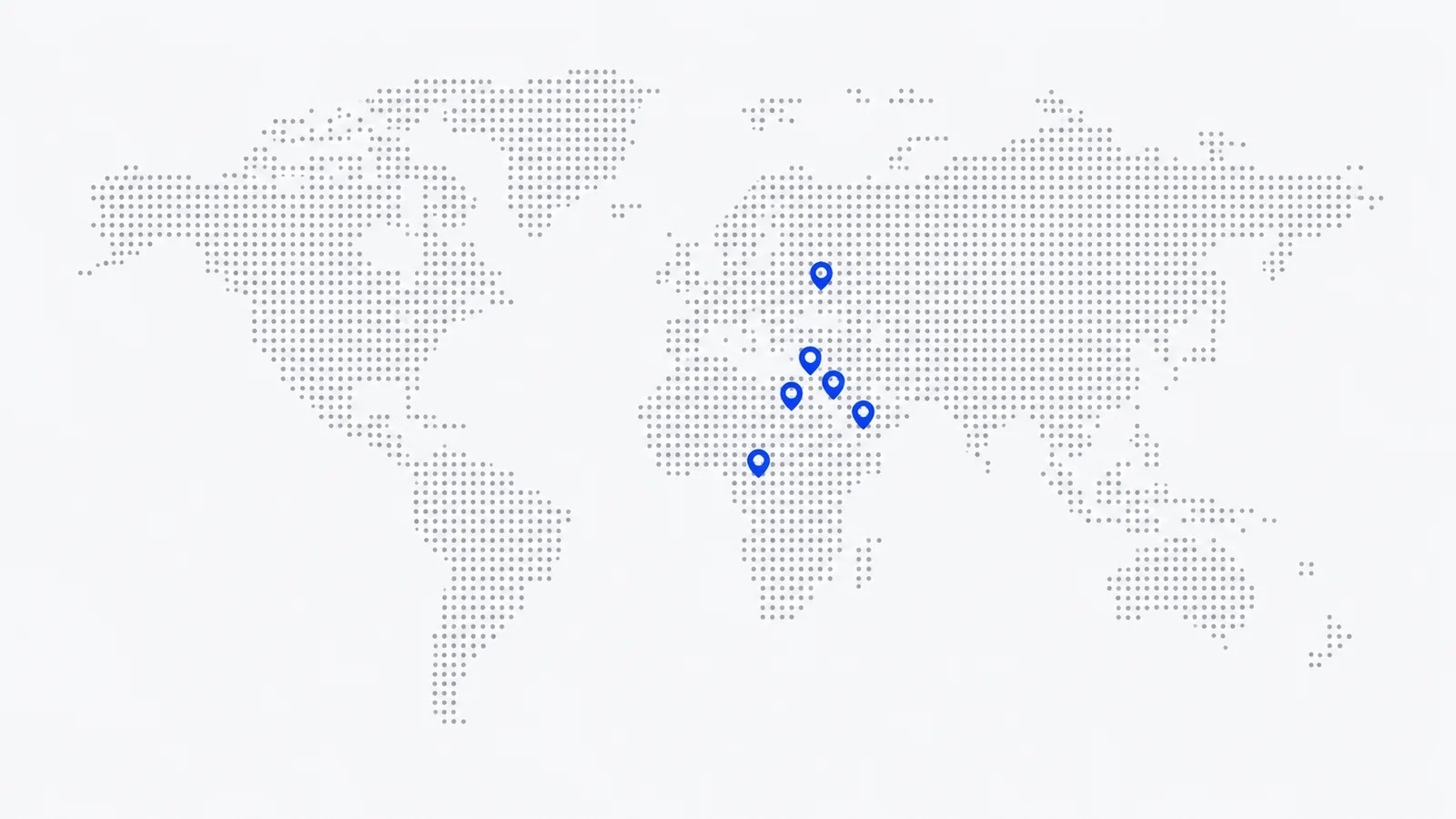 Map showing Leen Trade markets across Lebanon, Cameroon, Egypt, Jordan, Saudi Arabia, and Ukraine